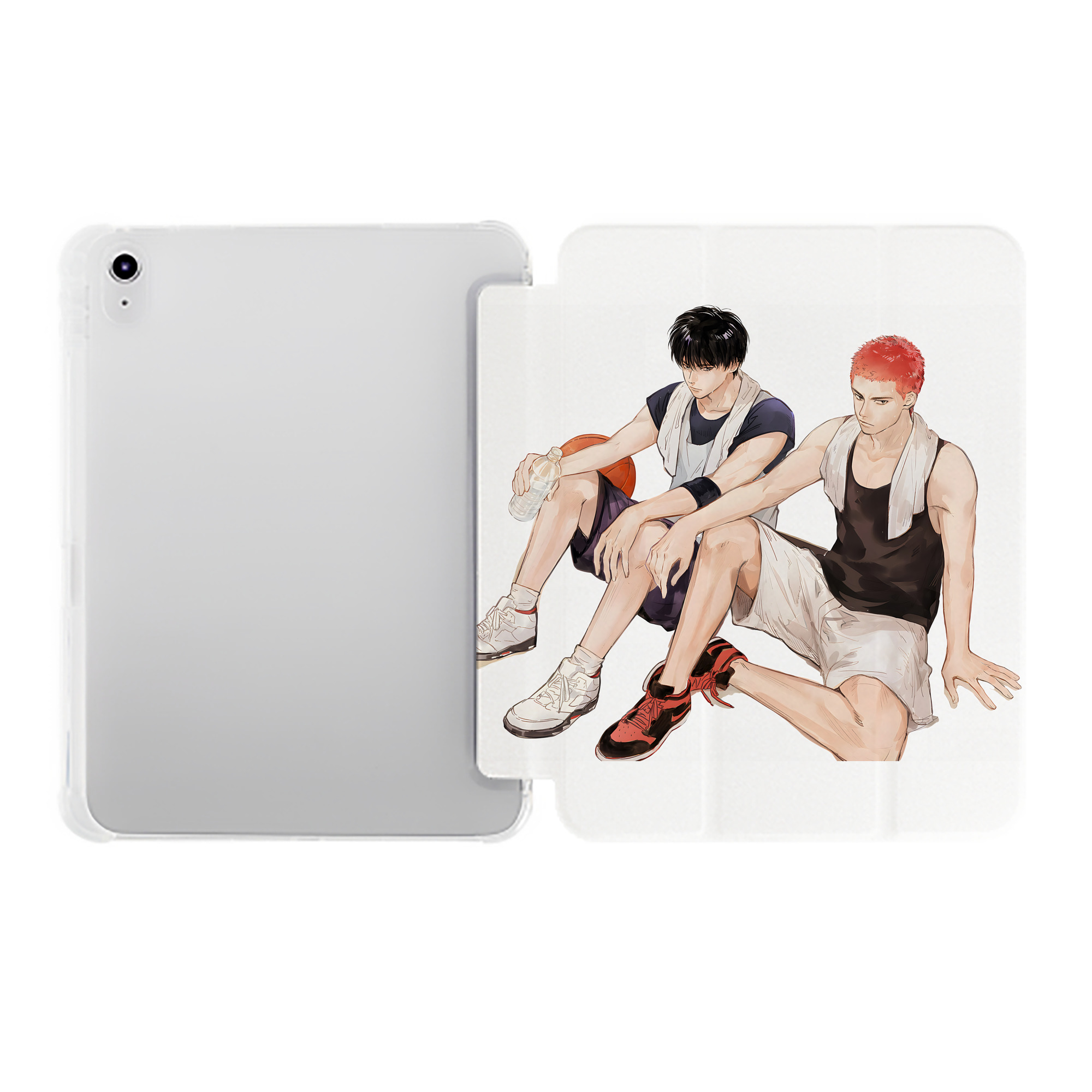 （画像用） SLAM DUNK／スラムダンク IPad ケース ペン収納付き 三つ折りスタンド PUレザー×シリコン 対応機種9.5/10.5/10.9インチ